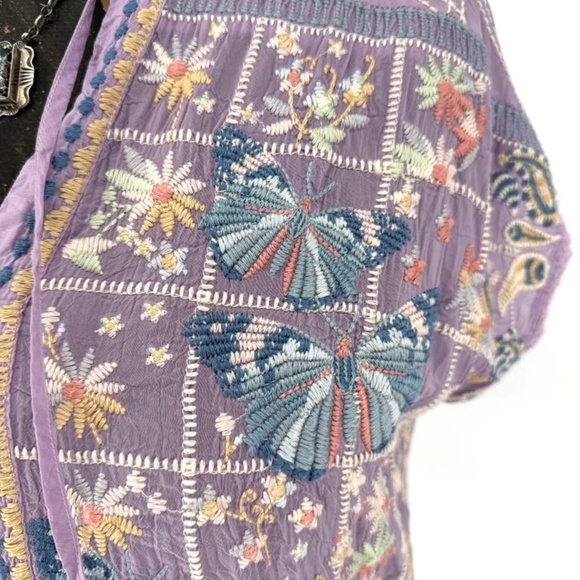 Johnny Was Paise Blouse Size Large - Picture 9 of 13